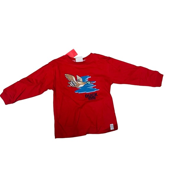 Vintage Bass Creek Outfitters Toddler Denim Jacket & Jeans Set Red Long Sleeve T - Picture 2 of 7